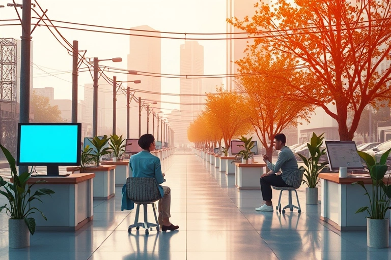 Impacto das novas plataformas de trabalho remoto na geração de renda extra em 2025 Conceitos visuais relacionados a Impacto das novas plataformas de trabalho remoto na geração de renda extra em 2025