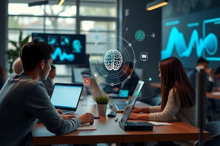 Conceitos visuais relacionados a O impacto da inteligência artificial nos serviços de freelancers em 2025: oportunidades e desafios